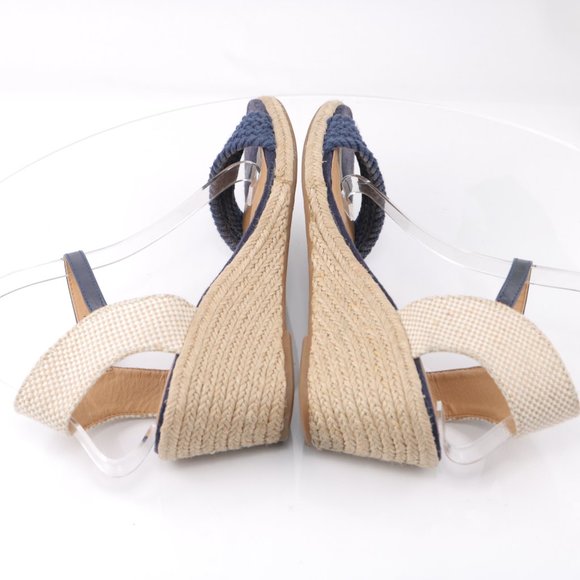 Lucky Brand Katereena Sandal Espadrille Wedge Ankle Strap Braided Blue Size 8.5 - Picture 8 of 12